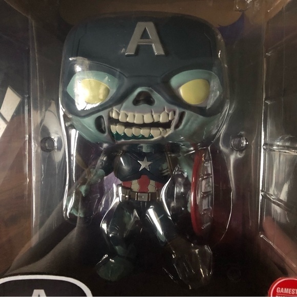 Funko Pop “What If..?” Zombie Captain America Jumbo Size #949 - Picture 7 of 7